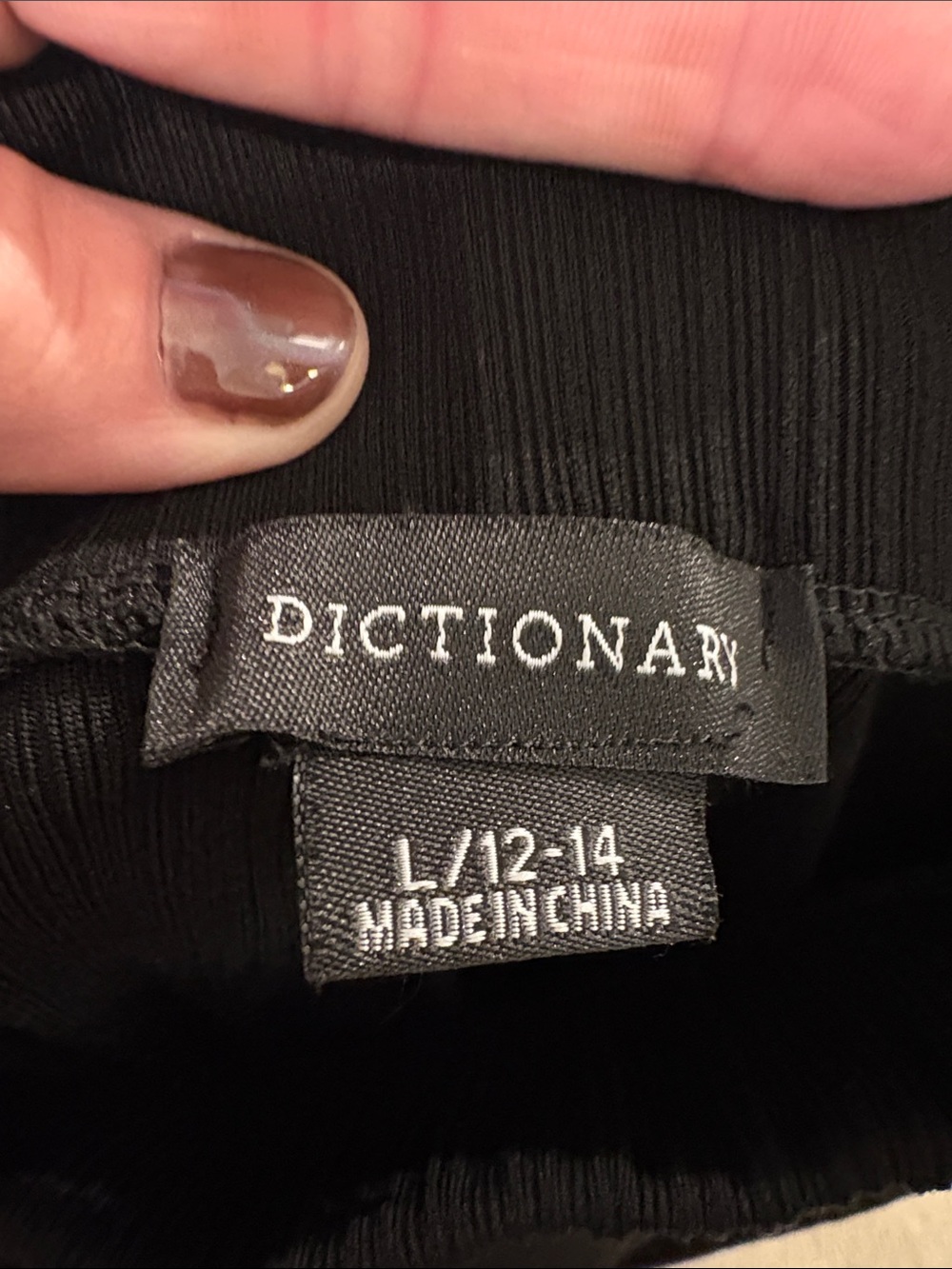 Dictionary Wide Leg Pants in Black - Women’s L (12-14)